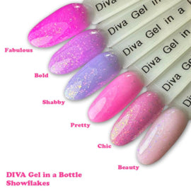 Diva Gel in a Bottle Showflakes Fabulous - 15ml - Hema Free