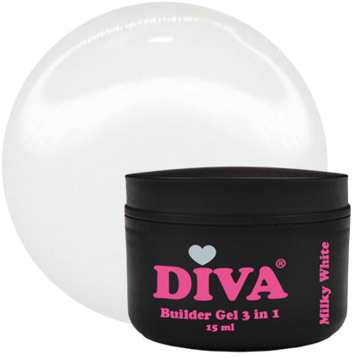 DIVA Builder Gel LOW HEAT Soft White 15 ml