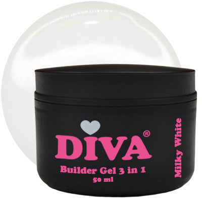 DIVA Builder Gel LOW HEAT 3-in-1 MILKY WHITE 50ml