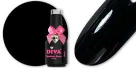 Diva Rubber Basecoat Black 15 ml