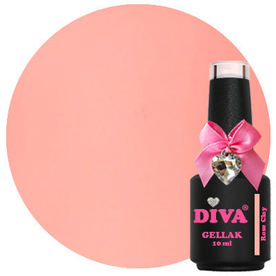 DIVA Gellak Rose Clay 10 ml - Hema Free