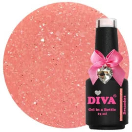 Diva Gel in a Bottle Shimmering Lovely Glow Collection 2 - 6x 15ml + Gratis Fineliner