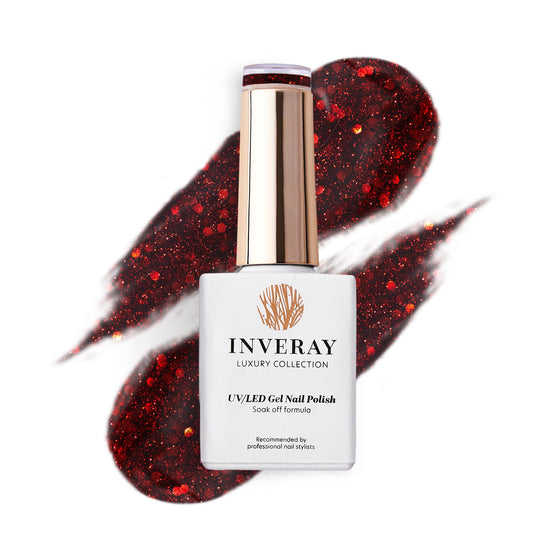 Inveray UV/LED Gel Nail Polish Luxury Collection N°149 RUBY FLAME