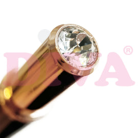 DIVA Exclusive Kolinsky Acryl Penseel Rose Gold met dop #10 Black