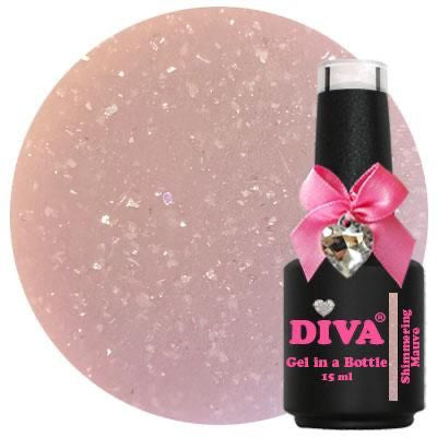 Diva Gel in a Bottle Shimmering Wow -Shimmering Mauve - 15ml