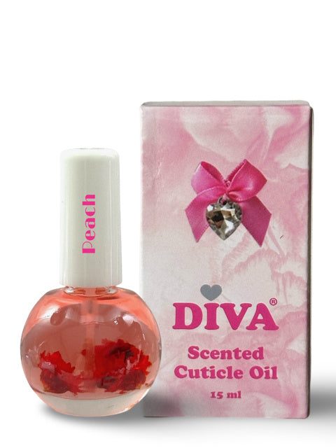 Diva Scented Cuticle Oil Peach 15 ml