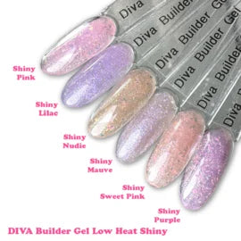 DIVA Builder Gel LOW HEAT Shiny Mauve 30 ml